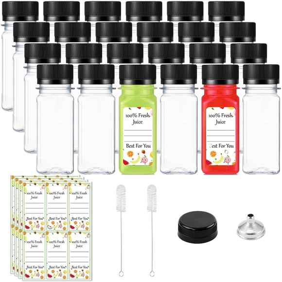 Botellas de plástico NovaHF 24 piezas de 60 ml con tapones