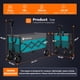 thumbnail image 2 of Carrito Utility Originsure Plegable Capacidad 360 kg Gris Turquesa, 2 of 8