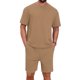 thumbnail image 1 of INSPIRE CHIC Conjunto de 2 Piezas para Hombre: Camiseta de Cuello Redondo con Textura Casual y Pantalones Cortos M Marrón, 1 of 6