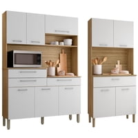 Movelaria - Combo Mueble De Cocina Kris Y Kit 8 Puertas Kit Orion K0408