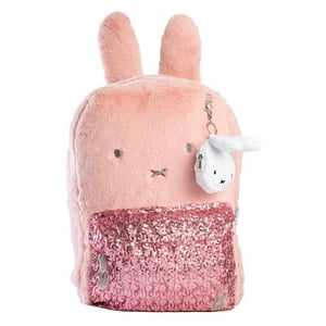 Miffy - Mochila Original Niña Peludita Rosa