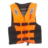 Magideal - Chaqueta De Natación Equipo Deportivo Chaleco Salvavidas Portátil Para Navegación A La Deriva Navegación L Naranja