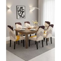 Mylhogar - Pack De 6 Fundas Elasticas Para Sillas Con Diseño Moderno