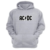 Genérico - Polerón Canguro Acdc Gris Claro Talla L Unisex