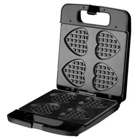 Genérico - Maquina Para Waffles Corazon 4 Waffles 1400W R530 Raf