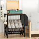 thumbnail image 2 of Carro Mesa De Soporte Tocadiscos Y Almacenamiento Con Ruedas, 2 of 3
