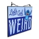 thumbnail image 3 of Letrero colgante para pared Toynk Disney Lilo & Stitch reversible, 3 of 8