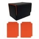 thumbnail image 3 of Caja Para Baraja De Cartas Coleccionables, Protector Resistente Para Cartas De Juego Con 2 Divisores En El Interior, Color Naranja, 3 of 5
