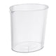 thumbnail image 3 of Cubo de basura de estilo minimalista, cubo de basura redondo sin tapa, cesto de papel de desecho transparente para el hogar, inodoro, cocina y baño Blanco, 3 of 5