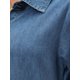 thumbnail image 5 of INSPIRE CHIC Vestido Midi de Mezclilla para Mujer Regreso a Clases Manga Abullonada Abotonado en Capas Vestido Camisero Línea A Azul Claro XL, 5 of 6