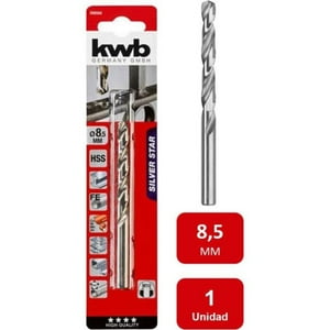 Kwb - Broca Acero Rápido Hss Silver 8.5Mm