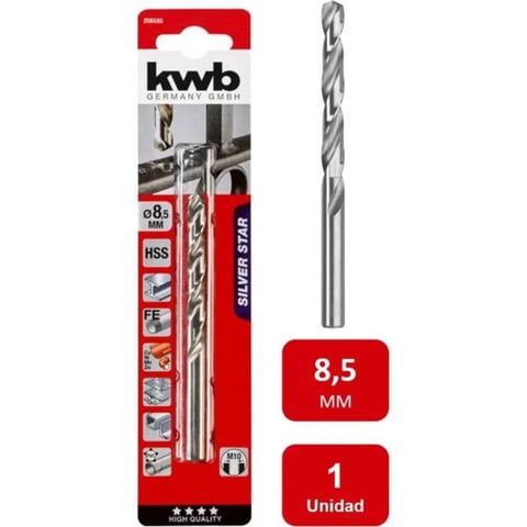 Kwb - Broca Acero Rápido Hss Silver 8.5Mm