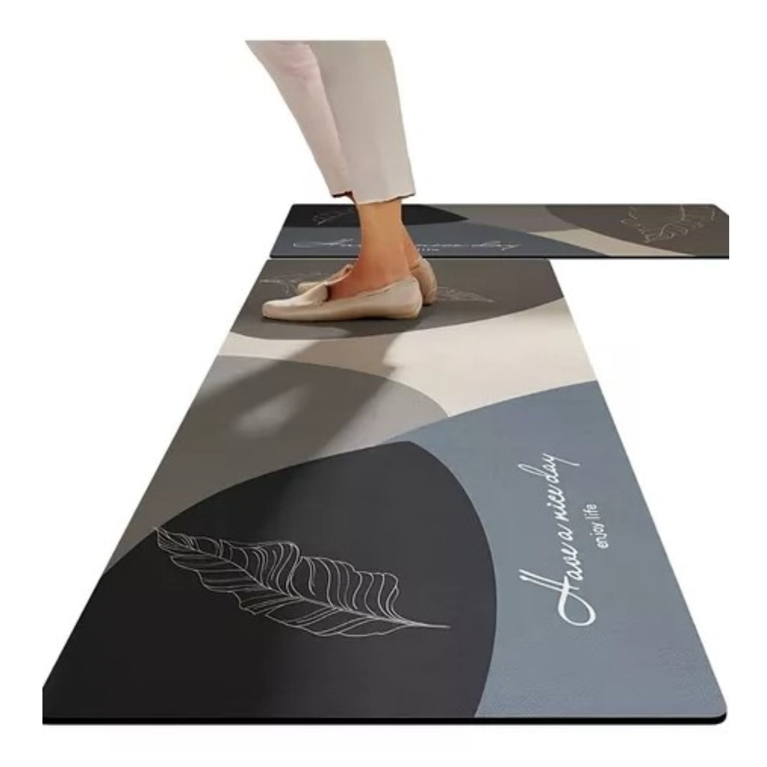 Citohome - Set 2 Alfombra 50x120 Y 50x80 Cm Cocina Piso Antideslizante