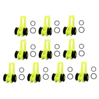 Magideal - 10 Uds. Anzuelos De Pesca Keeper Caña De Pescar Hook Keepers Fácil Ajustable Aparejos De Pesca Accesorio Portátil Señuelo Keeper Caña De Pescar Gancho Verde