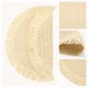 thumbnail image 5 of Juego de manteles rústicos de 6 manteles tejidos para decoración de mesa de comedor, mantel redondo para mesa de cocina, limpiar con un paño, beige, 15 pulgadas, 5 of 6