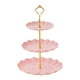 thumbnail image 1 of Soporte Para Tartas De 3 Niveles, Bandeja Para Servir Cosméticos, Restaurante, Cupcakes, Plato De Exhibición Rosa, 1 of 5