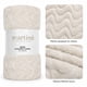 thumbnail image 1 of Manta Martiné Flannel Jacquard Ondas 127x152 cm Beige, 1 of 3