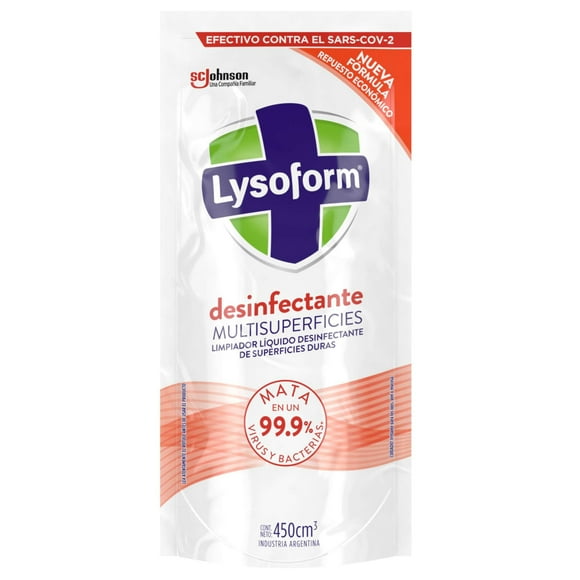 Limpiador Desinfectante Multisuperficies Líquido Doypack, 450 ml