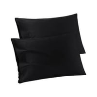 Genérico - Pack 2 Fundas De Almohadas 50X70 Negro