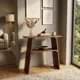 thumbnail image 3 of Mesa Arrimo recibidor Auxiliar de Madera Natural 80x80x30cm color Roble, 3 of 5