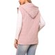 thumbnail image 3 of INSPIRE CHIC Chaleco Acolchado para Mujer de Invierno sin Mangas de Gran Tamaño con Capucha y Cremallera M Rosa, 3 of 6