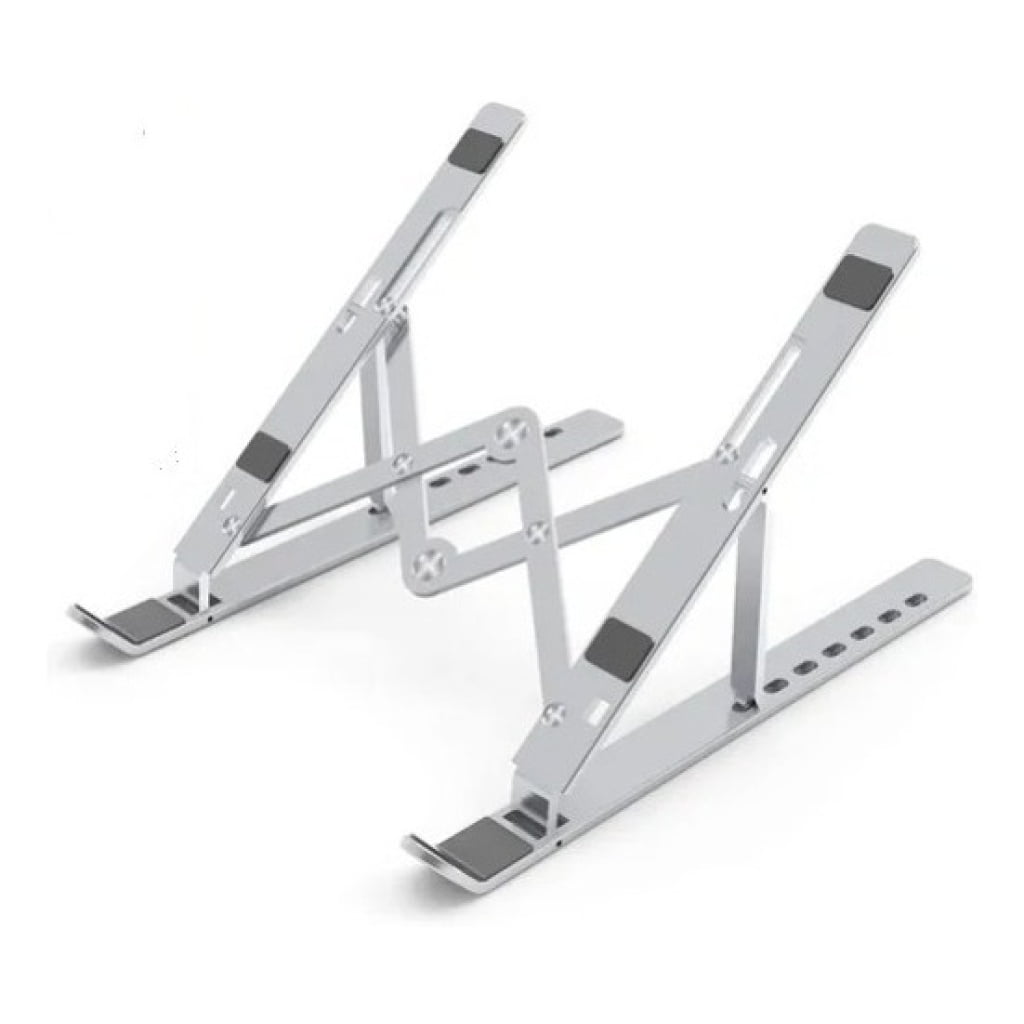 León Import - Soporte De Alumnio Notebook Portatil Color Plateado