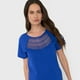 thumbnail image 3 of Polera Mujer Escote Macramé Azul Corona, 3 of 5