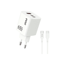 Irm - Cargador Carga Rápida 65W Triple Usb Usb-C +Cable Usb-C
