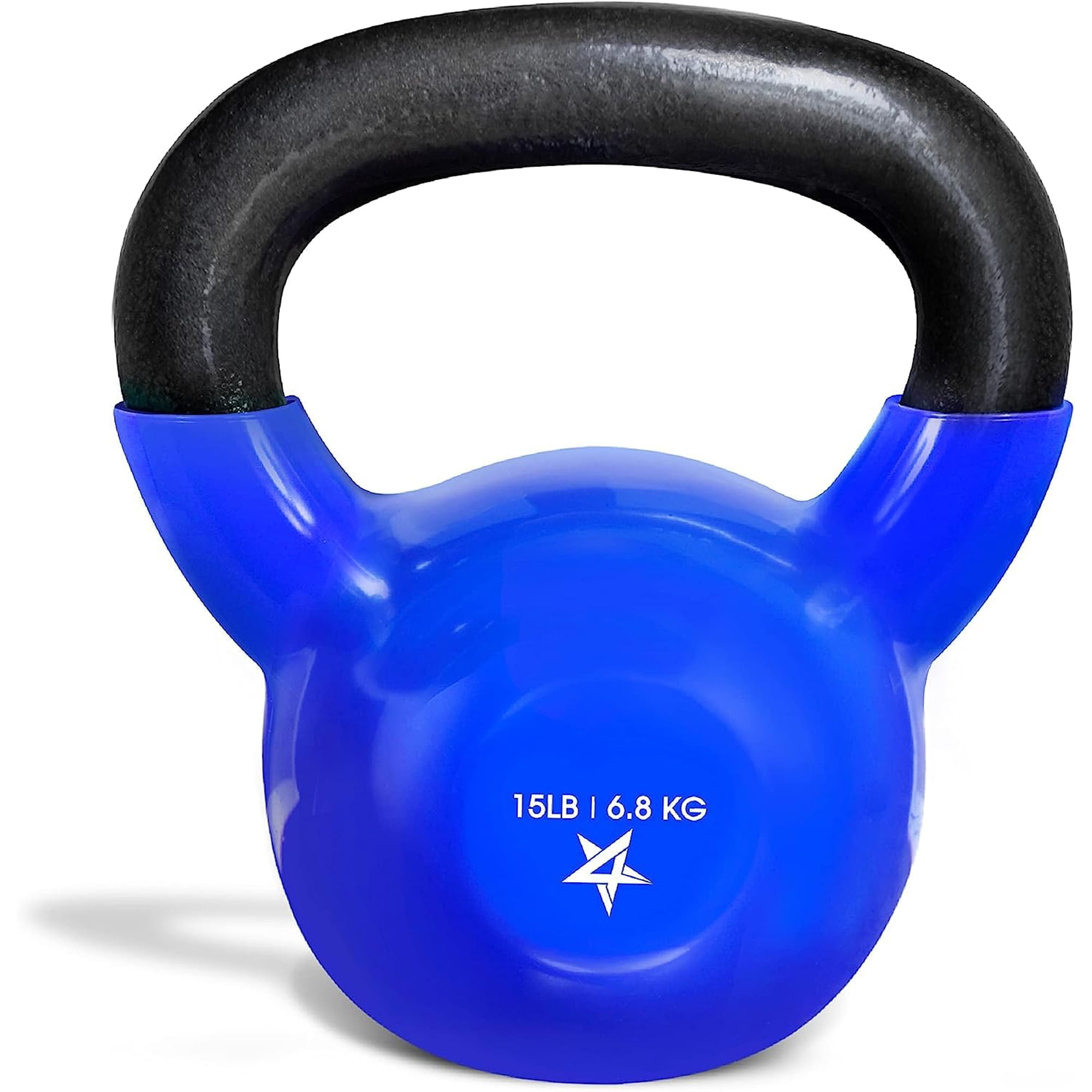 Kettlebell Yes4all, Hierro Fundido Con Revestimiento De Vinilo, 2,3 A 45,4 Kg