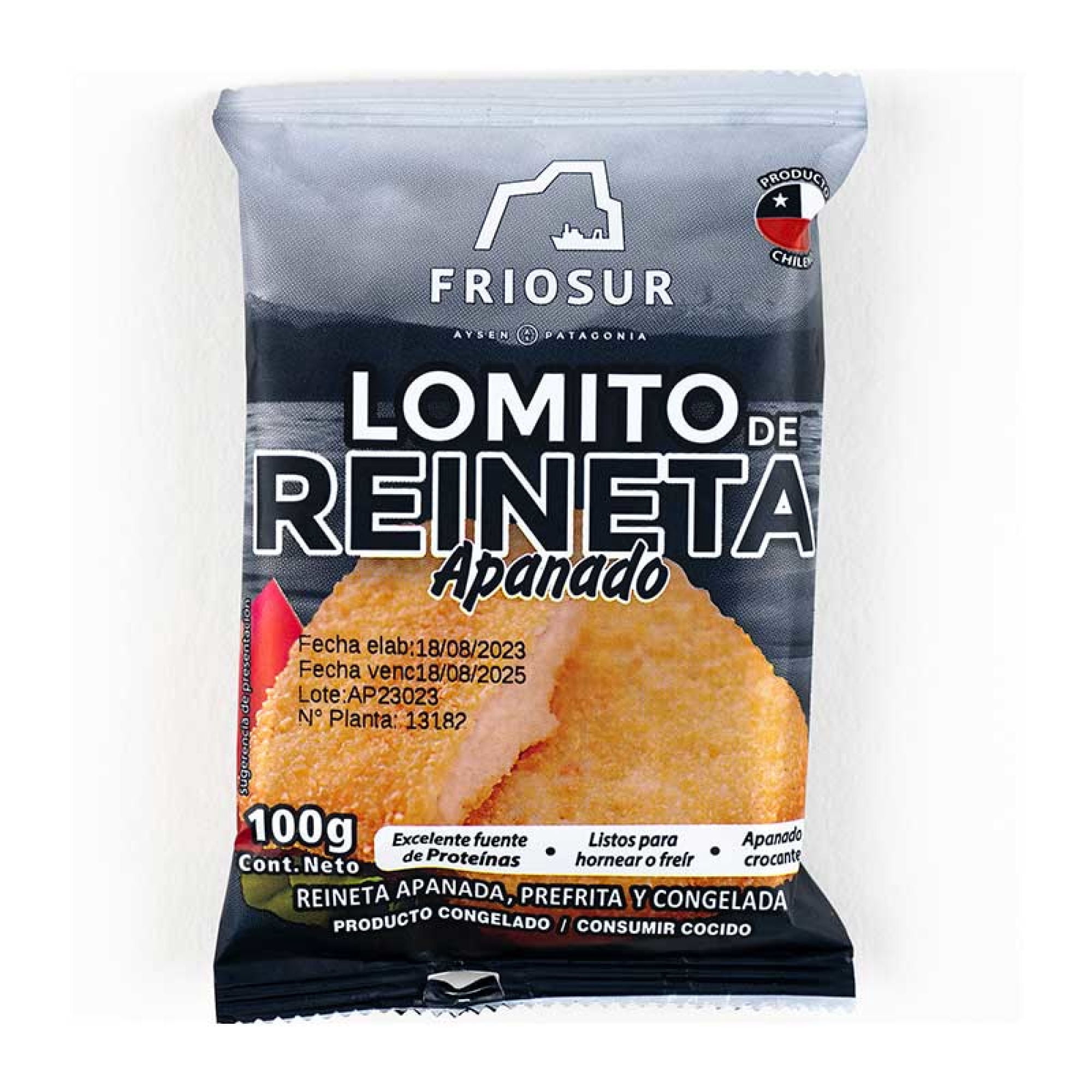 Lomito De Reineta Apanado 100 g Friosur
