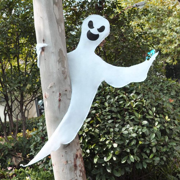 Envoltorio para árbol de Halloween, decoración con forma de fantasma JOYIN, diseño de fantasma