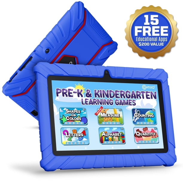 Contixo V8-2 Tablet Educativa para Niños 7 Pulgadas Android 13 32GB con Control Parental, WiFi, Bluetooth y Funda Protectora