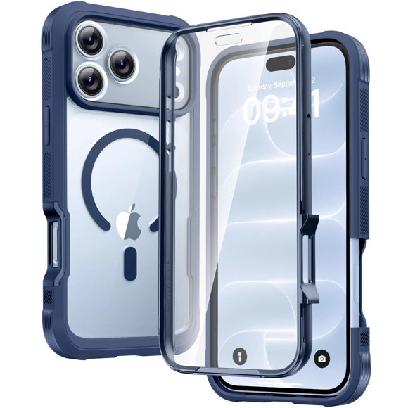Funda Magnética Diaclara para iPhone 18 Pro Azul Profundo con MagSafe