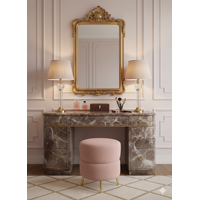 Muebles New - Puff Redondo Orbit Palo Rosa