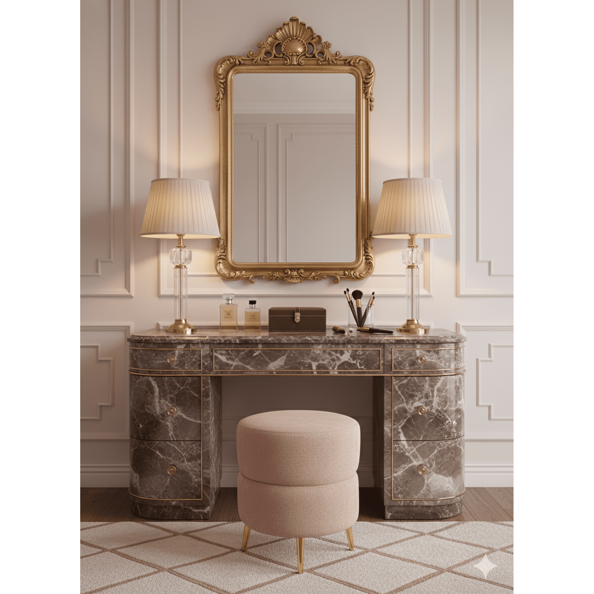 Muebles New - Puff Redondo Orbit Palo Rosa