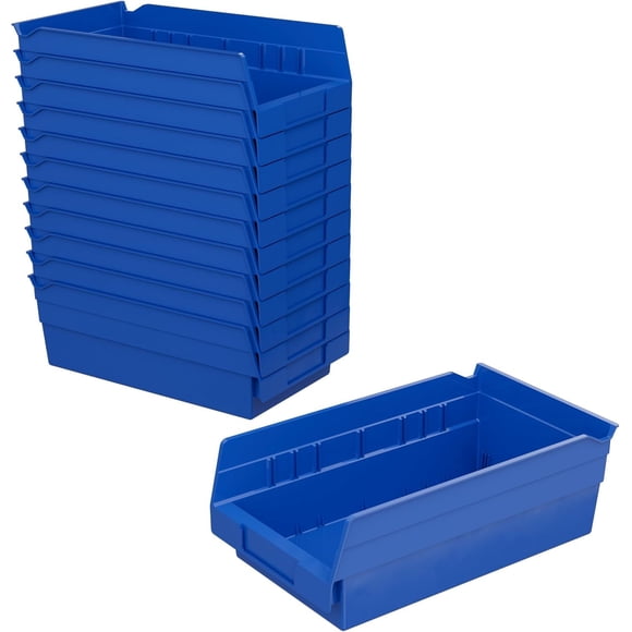 Storage Bins Akro-Mils 30130 - Estante de plástico (12 x 6,5 x 4 cm), color azul