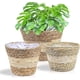 thumbnail image 3 of Juego de 3 cestas para plantas, cesta para flores, tejida, cesta de algas marinas antiguas, macetas tejidas a mano, maceta, cesta para plantas, 3 of 7