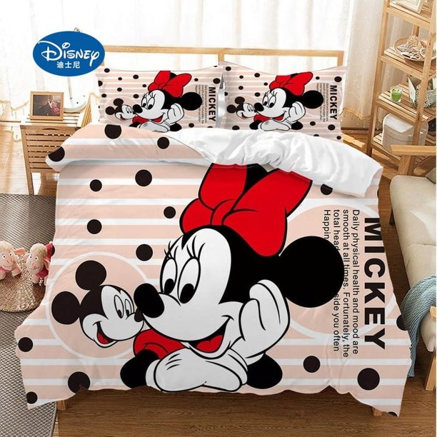 Cartoon Bedding set Mickey Minnie Duvet cover singe twin King Queen size twin bedding set bedding set luxury Bed Sheets