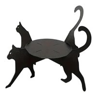 Ioensy - Soporte Para Plantas Con Silueta De Gato, Elevador Para Macetas, Ideal Para Entusiastas Del Patio