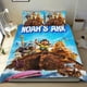 thumbnail image 1 of El Arca de Noé Conjunto de sábanas temático, trío de piezas, cómodo y amigable con la piel, diseño único, regalo de decoración para el hogar para familiares, amigos y fans,173cm *218cm, 1 of 6