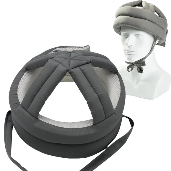 Casco Protector Grueso Y Suave Para Adultos Mayores Gris