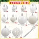 thumbnail image 4 of 100 bolas navideñas para árbol de Navidad, delicado juego de adornos navideños artesanales de plástico irrompible para Año Nuevo, fiestas de bodas y otras festividades., 4 of 5