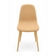 thumbnail image 5 of Juego de Comedor 4 Puestos Moderno – Mesa Color Madera con 4 Sillas Tapizadas Beige, 5 of 7
