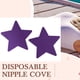 thumbnail image 3 of 12 pares de cubrepezones desechables de satén con diseño de pétalos de estrella y multicolor, 8,2 cm, 3 of 5