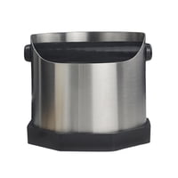 Magideal - Caja De Acero Inoxidable Para Café, Contenedor De Basura Para Espresso, Bote De Basura Con Base Antideslizante, Accesorios Para Máquina De Café Y Bar Plata S