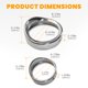 thumbnail image 3 of Juego de aros embellecedores para faros delanteros y antiniebla ECOTRIC Chrome 7, 3 of 9