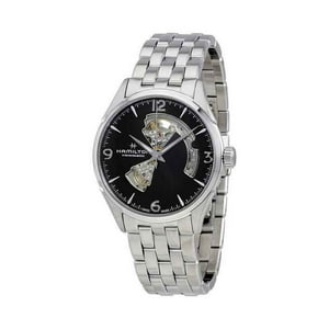 Reloj Hamilton Jazzmaster Stainless Steel Open Heart Black Dial Automatic H32705131 Men'S Watch