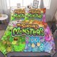 thumbnail image 1 of My Singing Monster Girl Duvet Cover Set Soft Comfortable Bedding Sets 3 Pieces Ultra Soft Skin-Friendly Comforter Cover Set, 1 of 5