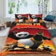 thumbnail image 2 of Kung Fu Panda Conjunto de sábanas temático, trío de piezas, cómodo y amigable con la piel, diseño único, regalo de decoración para el hogar para familiares, amigos y fans,140X210cm, 2 of 6