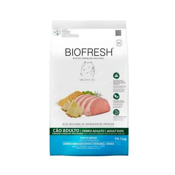 Biofresh Perros Adultos Raza Mediana con Cerdo y Piña 10.1 Kg